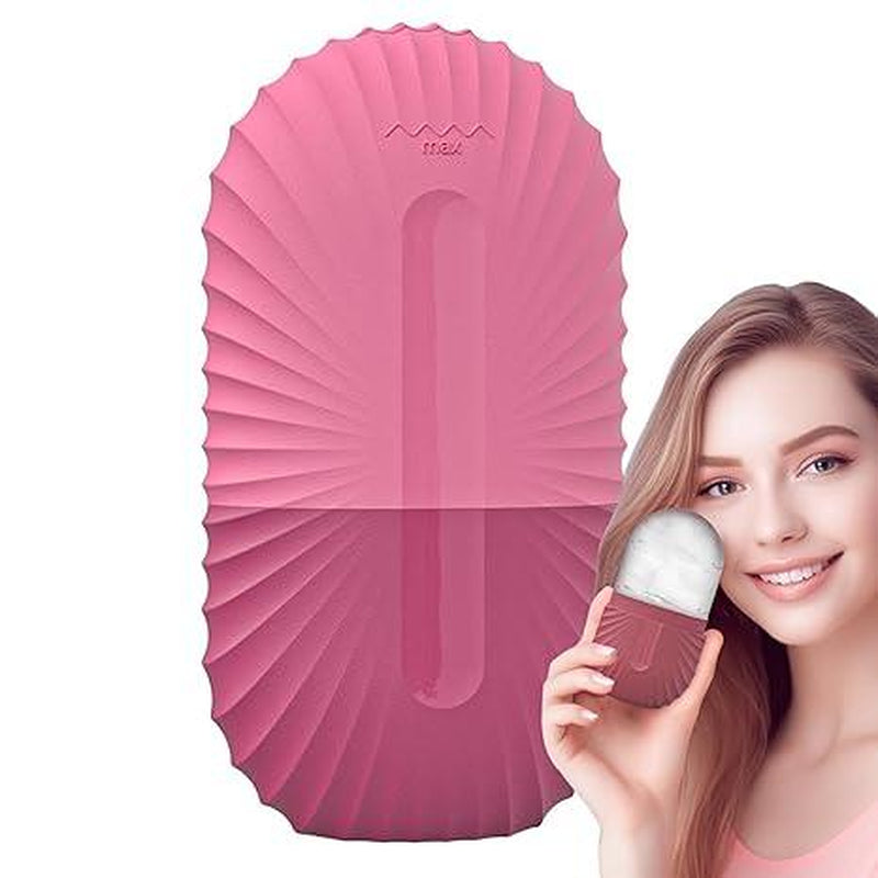 Ice Roller for Face and Eye, Silicone Ice Facial Roller Ice Holder, Face Ice Mold Skin Care, Face Ices Reusable Ice Cube Roller Mint Pack Comfort
